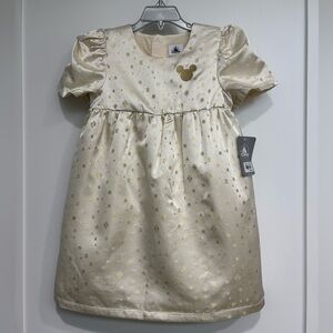 Disney Cream and Gold Starry Formal Dress